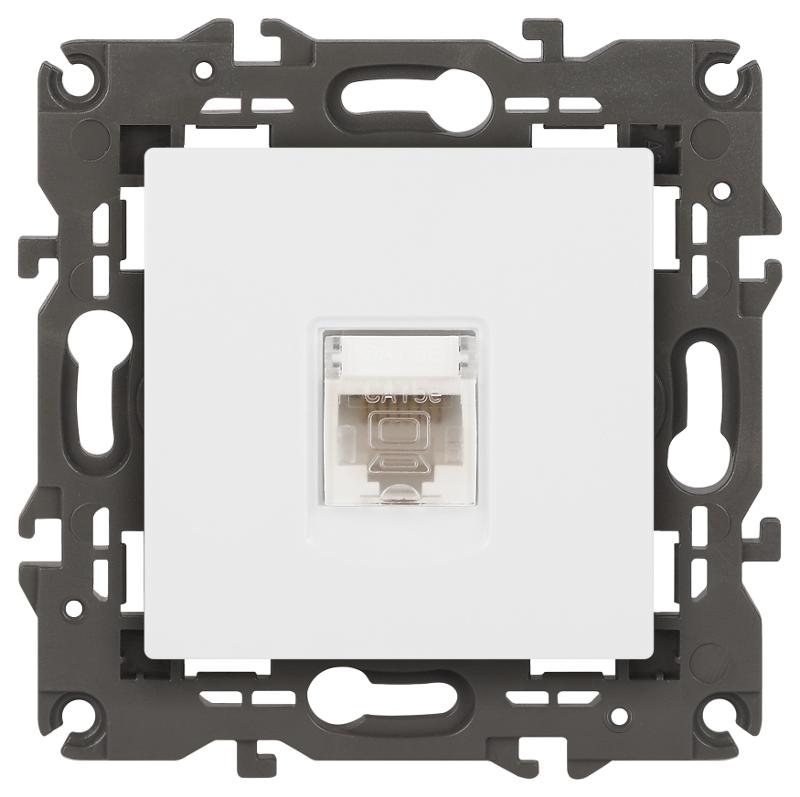 Розетка Elegance 14-3107-01М RJ45, белый матовый