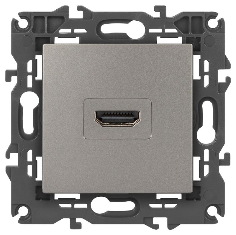 Розетка Elegance 14-3114-16 HDMI, титан