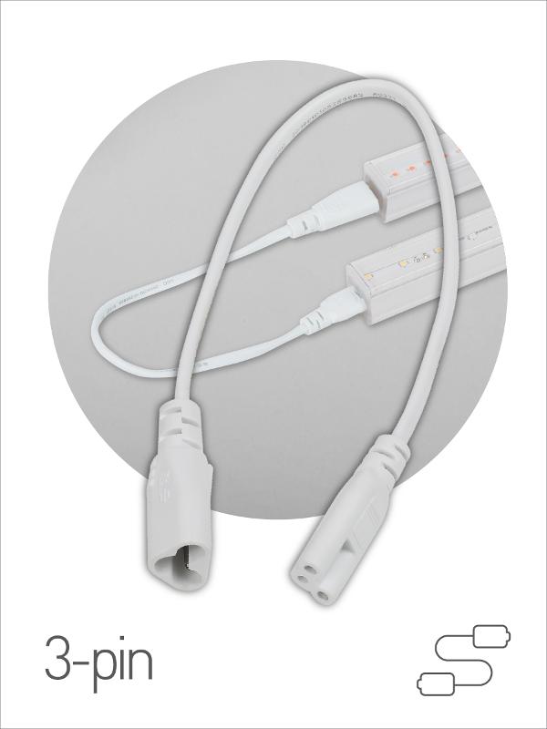 Кабель соединительный для линейного светильника  Cable FT-C5-С6-0,5 3pin мама-папа , удлинитель
