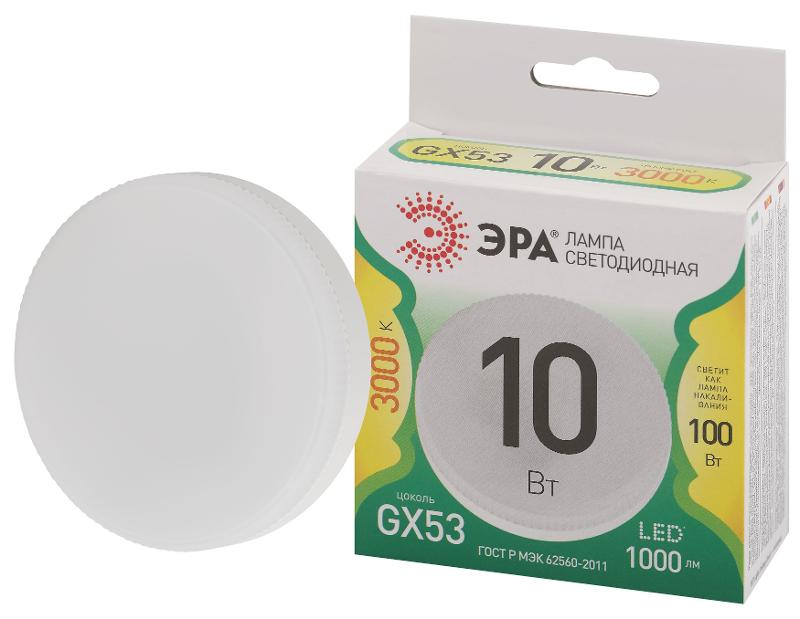 Лампа светодиодная  GREEN LINE LED GX-10W-830-GX53 GL GX53 10 Вт таблетка теплый свет