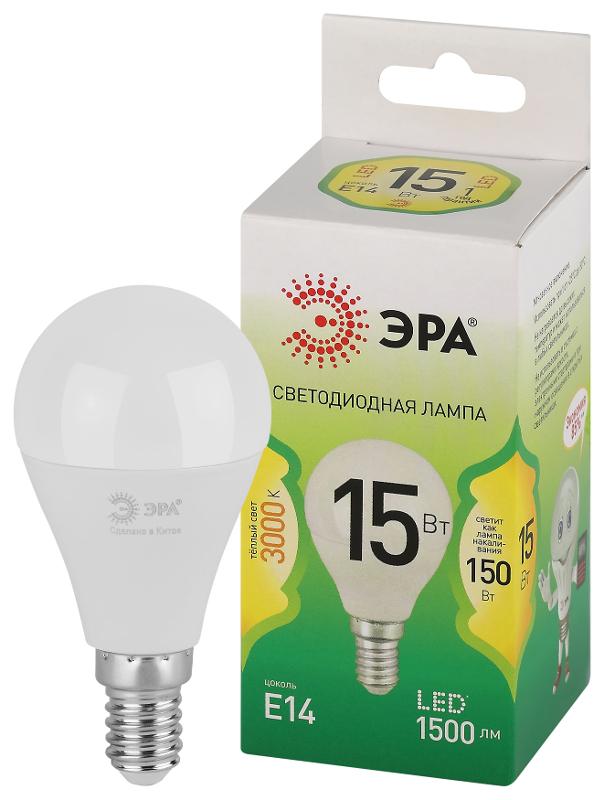 Лампа светодиодная  GREEN LINE LED P45-15W-830-E14 GL E14 15 Вт шар теплый свет