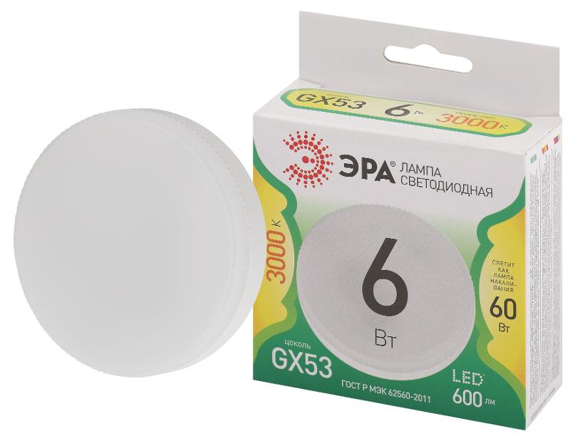 Лампа светодиодная  LED GX-6W-830-GX53 GL GX53 6 Вт таблетка теплый свет