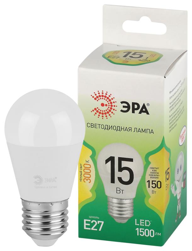 Лампа светодиодная  GREEN LINE LED P45-15W-830-E27 GL E27 15 Вт шар теплый свет