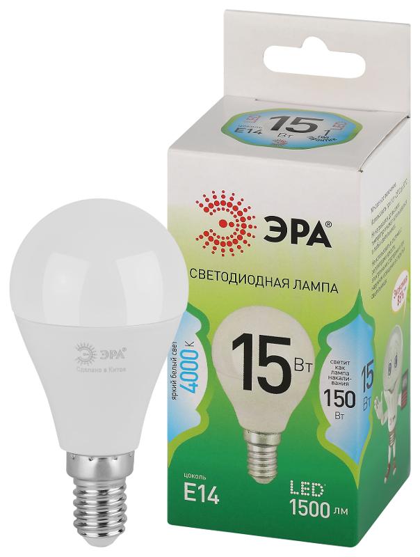 Лампа светодиодная  GREEN LINE LED P45-15W-840-E14 GL E14 15 Вт шар яркий белый свет