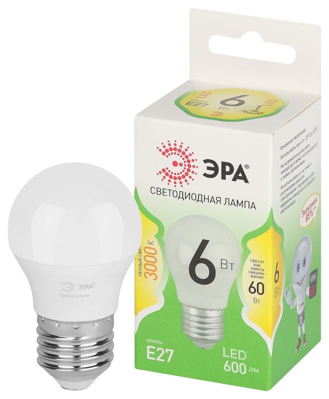Лампа светодиодная  GREEN LINE LED P45-6W-830-E27 GL E27 6 Вт шар теплый свет