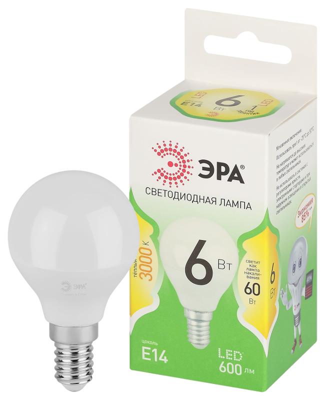 Лампа светодиодная  GREEN LINE LED P45-6W-830-E14 GL E14 6 Вт шар теплый свет
