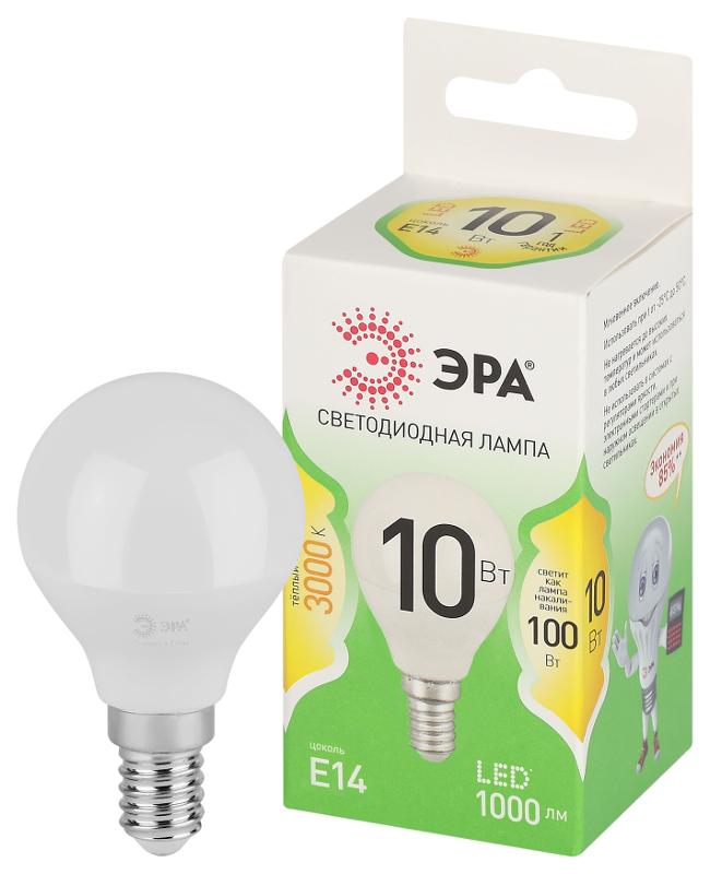 Лампа светодиодная  GREEN LINE LED P45-10W-830-E14 GL E14 10 Вт шар теплый свет