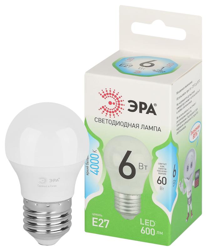 Лампа светодиодная  GREEN LINE LED P45-6W-840-E27 GL E27 6 Вт шар яркий белый свет