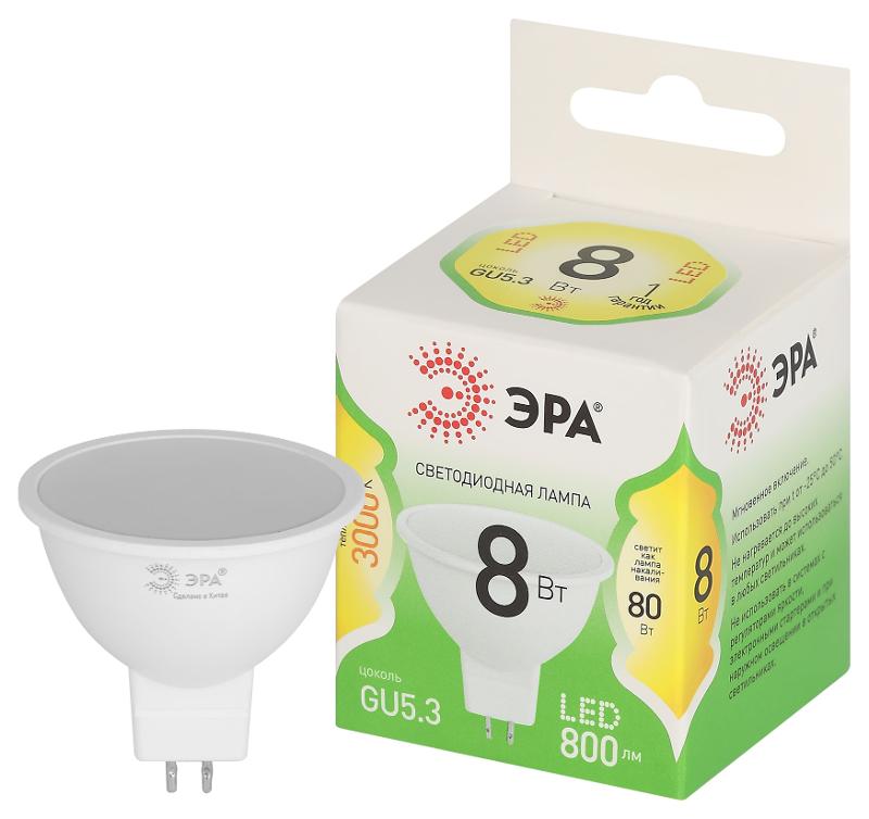 Лампа светодиодная  GREEN LINE LED MR16-8W-830-GU5.3 GL GU5.3 8 Вт софит теплый свет