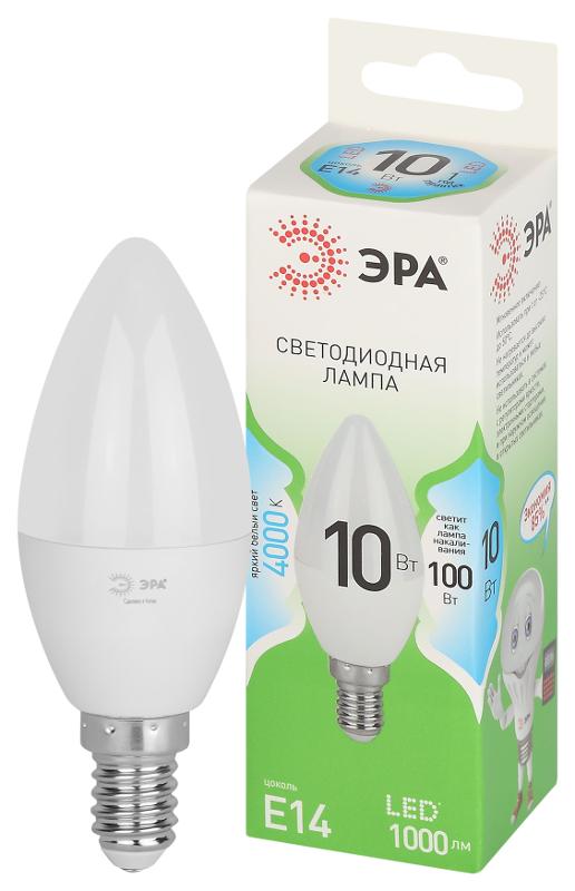 Лампа светодиодная  GREEN LINE LED B35-10W-840-E14 GL E14 10 Вт свеча яркий белый свет