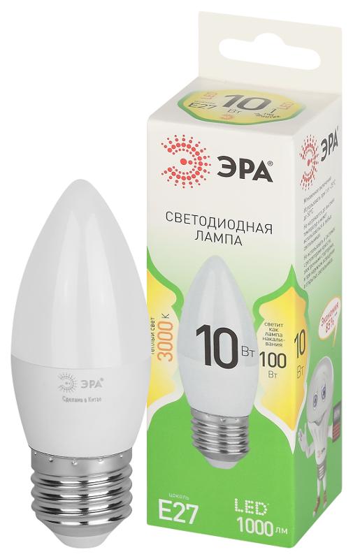 Лампа светодиодная  GREEN LINE LED B35-10W-830-E27 GL E27 10 Вт свеча теплый свет