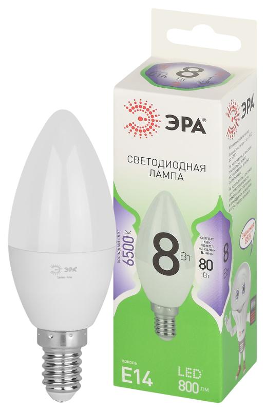 Лампа светодиодная  GREEN LINE LED B35-8W-865-E14 GL E14 8 Вт свеча холодный свет