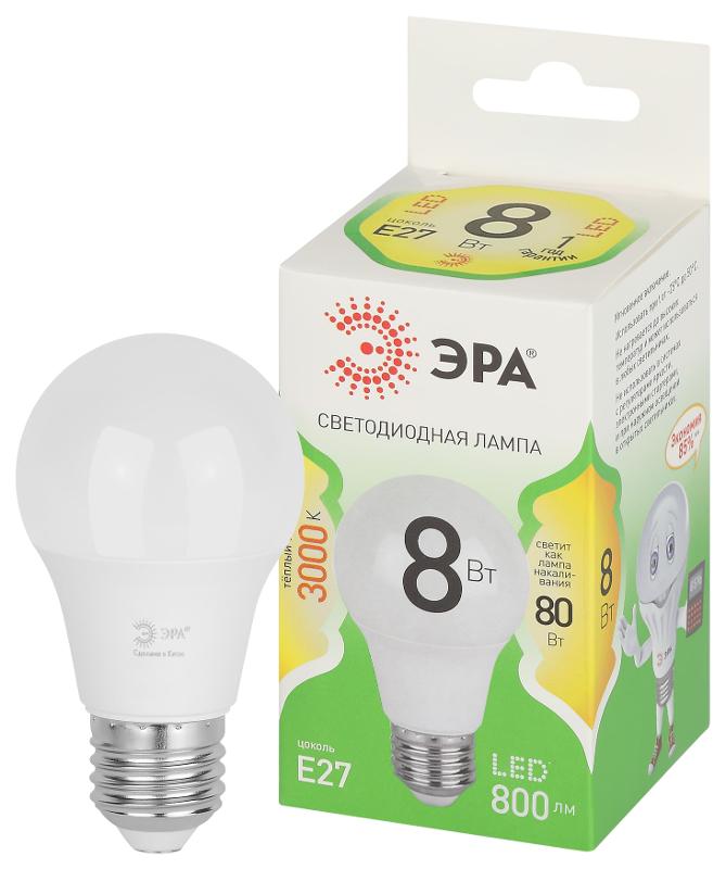 Лампа светодиодная  GREEN LINE LED A60-8W-830-E27 GL E27 8 Вт теплый свет