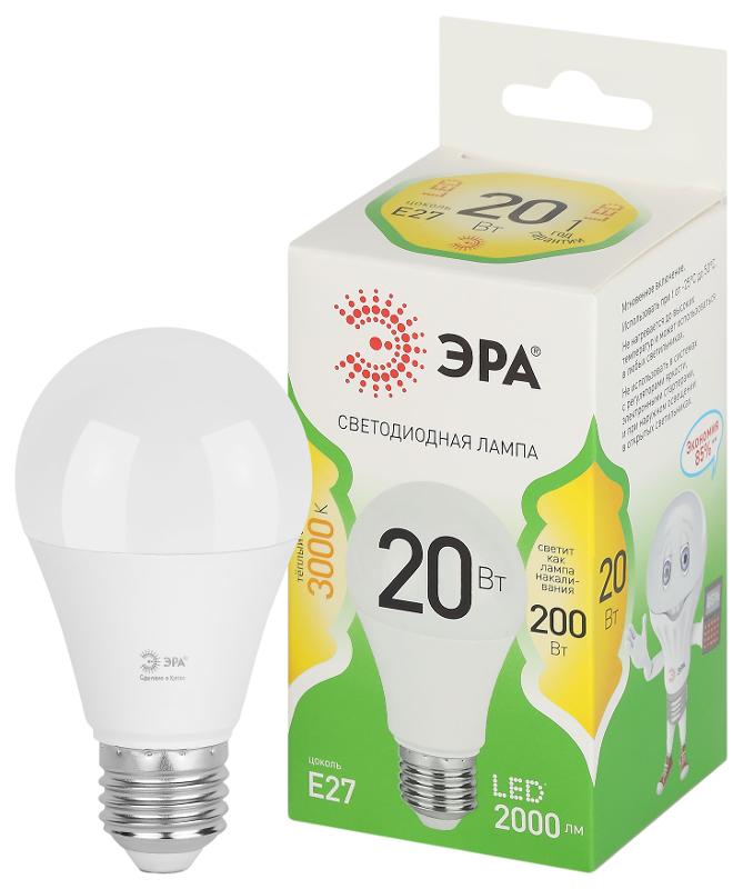 Лампа светодиодная  GREEN LINE LED A60-20W-830-E27 GL E27 20 Вт груша теплый свет