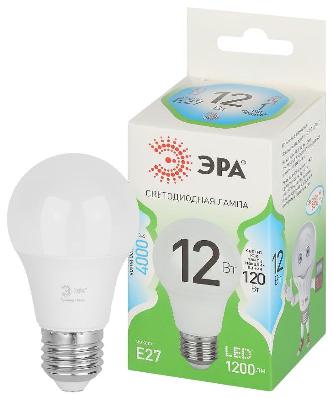 Лампа светодиодная  GREEN LINE LED A60-12W-840-E27 GL E27 12 Вт груша яркий белый свет