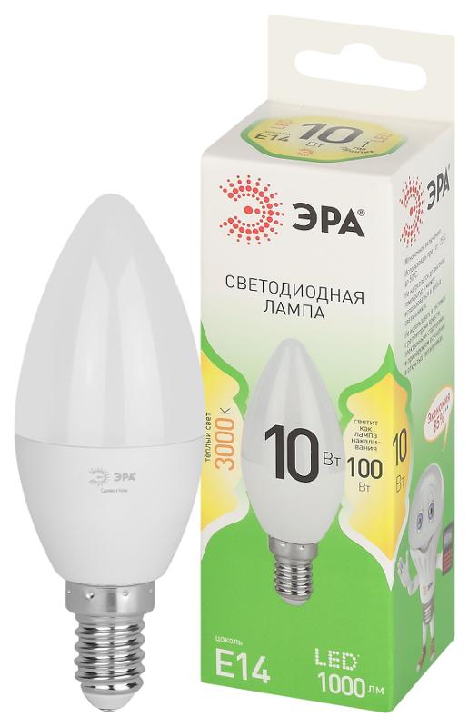 Лампа светодиодная  GREEN LINE LED B35-10W-830-E14 GL E14 10 Вт свеча теплый свет