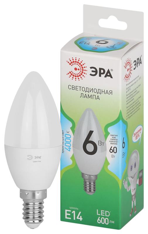 Лампа светодиодная  GREEN LINE LED B35-6W-840-E14 GL E14 6 Вт свеча яркий белый свет