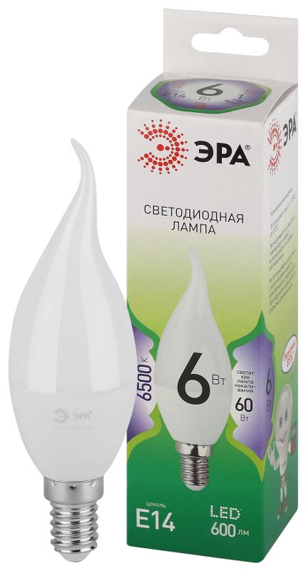 Лампа светодиодная  GREEN LINE LED BXS-6W-865-E14 GL E14 6 Вт свеча на ветру холодный свет