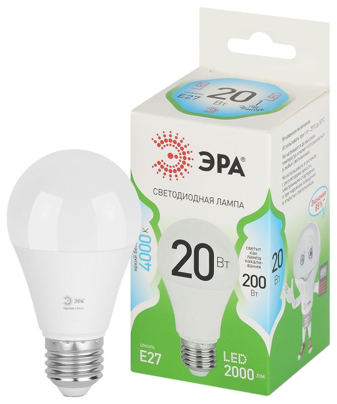 Лампа светодиодная  GREEN LINE LED A60-20W-840-E27 GL E27 20 Вт груша яркий белый свет
