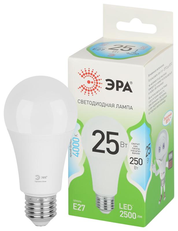 Лампа светодиодная  GREEN LINE LED A60-25W-840-E27 GL E27 25 Вт груша яркий белый свет