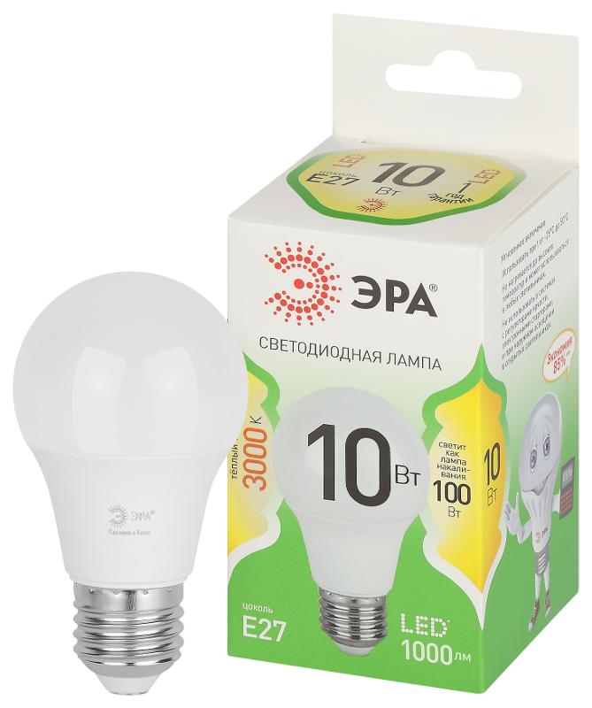 Лампа светодиодная  GREEN LINE LED A60-10W-830-E27 GL E27 10 Вт груша теплый свет