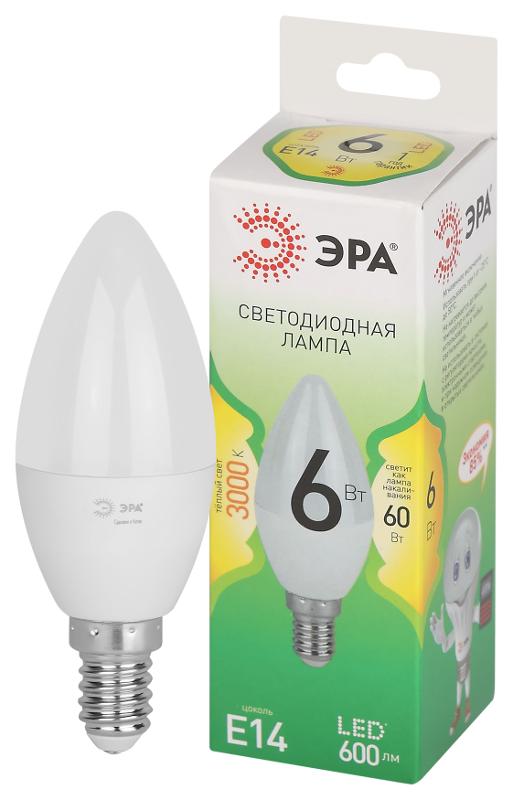 Лампа светодиодная  GREEN LINE LED B35-6W-830-E14 GL E14 6 Вт свеча теплый свет