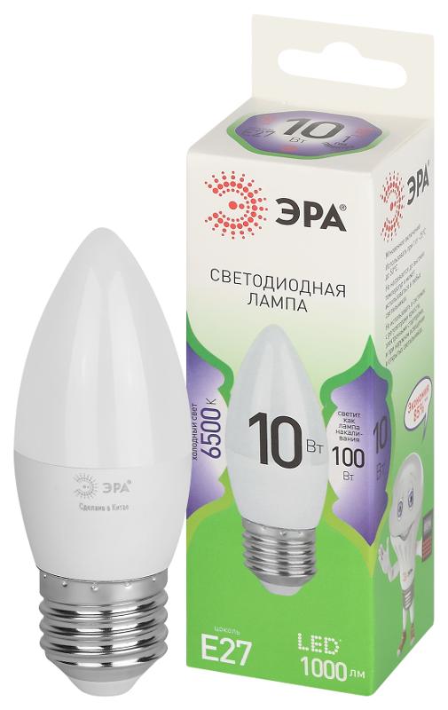 Лампа светодиодная  GREEN LINE LED B35-10W-865-E27 GL E27 10 Вт свеча холодный свет