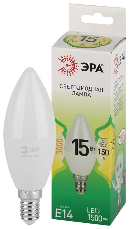 Лампа светодиодная  GREEN LINE LED B35-15W-830-E14 GL E14 15 Вт свеча теплый свет