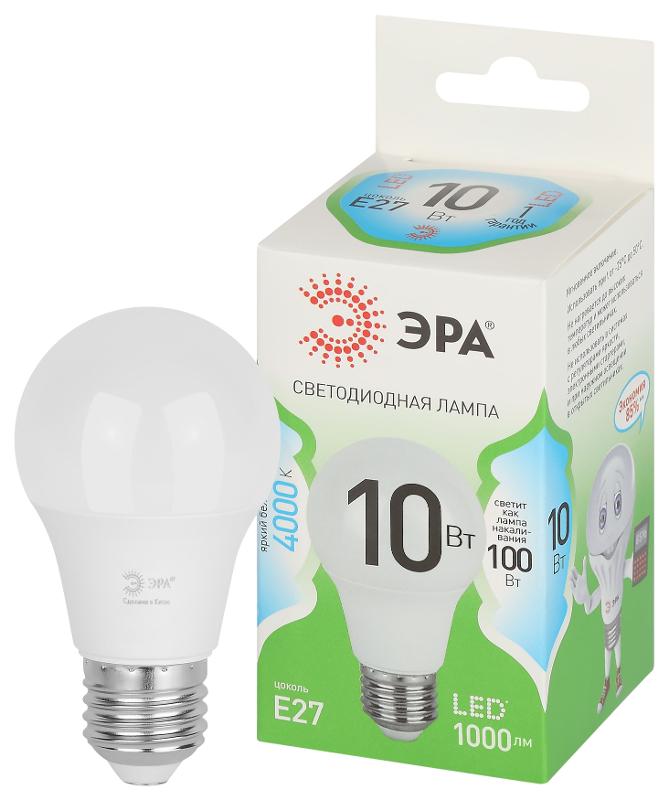 Лампа светодиодная  GREEN LINE LED A60-10W-840-E27 GL E27 10 Вт груша яркий белый свет