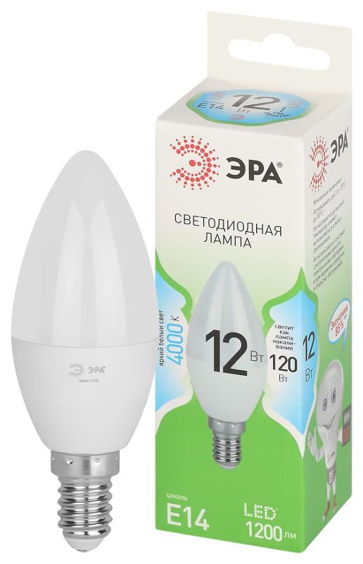 Лампа светодиодная GREEN LINE LED B35-12W-840-E14 GL E14 12 Вт свеча яркий белый свет