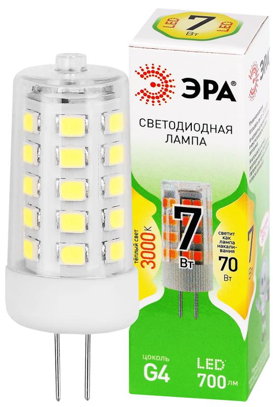 Лампа светодиодная  GREEN LINE LED G4-JC-7W-830-12V GL G4 7Вт капсула теплый белый свет