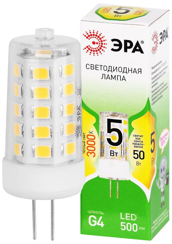 Лампа светодиодная  GREEN LINE LED G4-JC-5W-830-12V GL G4 5Вт капсула теплый белый свет