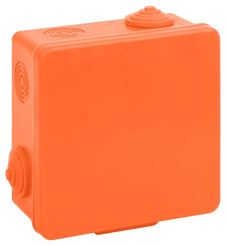 Распаячная коробка ЭРА KOR-100-100-50-8g-OR-FR огнестойкая 100х100х50мм