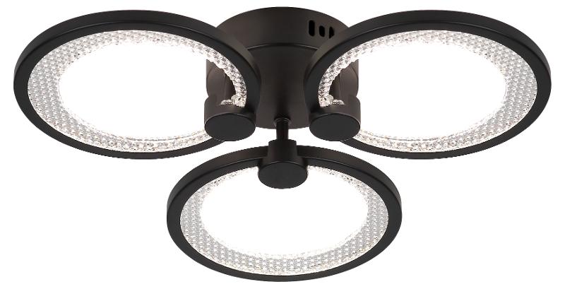 Светильник потолочный светодиодный  Модерн Odry CLL-1-46-RC BK с ДУ 46W 3000-6500К черный