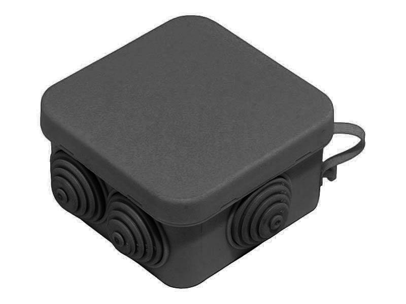 Коробка распределительная (черная) 70х70х40 IP 55