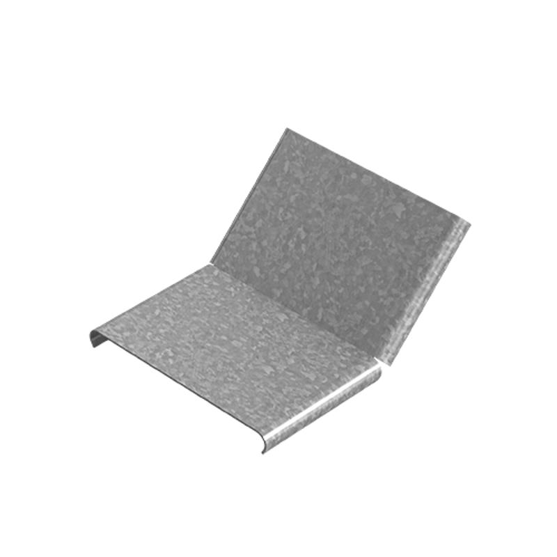 Крышка к угловому соединителю внутреннему 45 град. к лотку 100х50, толщ. 1,0 мм, гор. цинк, 324715