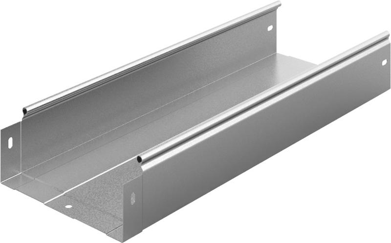 Металлический лоток неперфорированный 200х80х3000, толщ. 1,0 мм, Сендзимир цинк, 013280