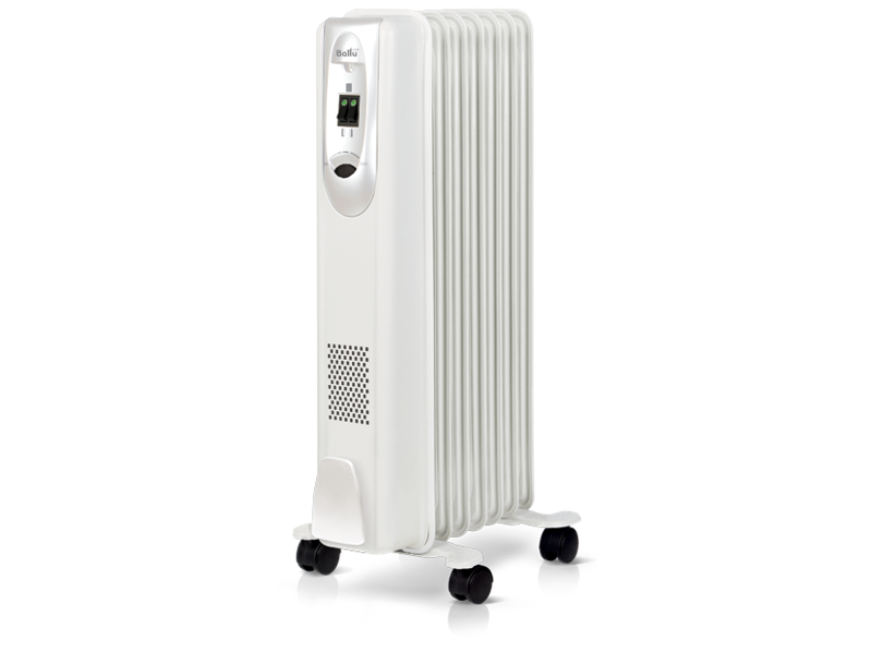Масляный радиатор Ballu Comfort BOH/CM-07WDN 1500 (7 секций)(в белом корпусе)