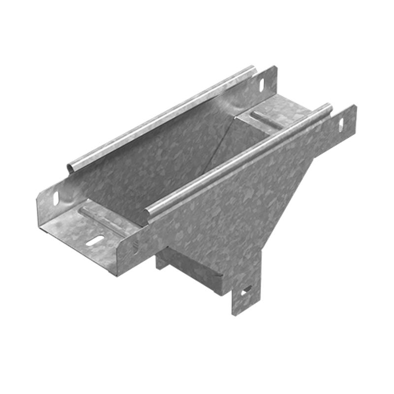 Ответвитель Т-образный вертикальный к лотку 300х65, толщ. 1,0 мм, Сендзимир цинк