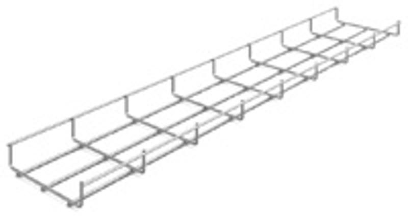 Лоток проволочный 150х35х3000 (нержавеющая сталь)