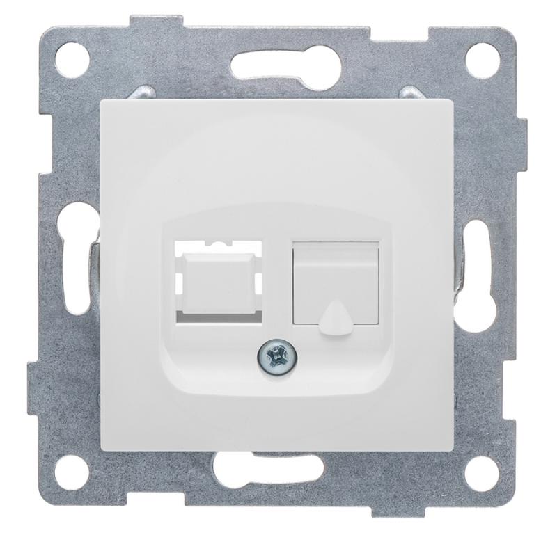 Ugra Розетка компьютерная RJ45, одинарная, СУ, белый