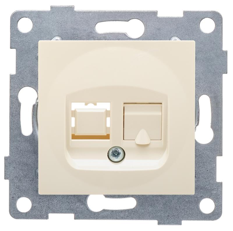 Ugra Розетка компьютерная RJ45, одинарная, СУ, беж
