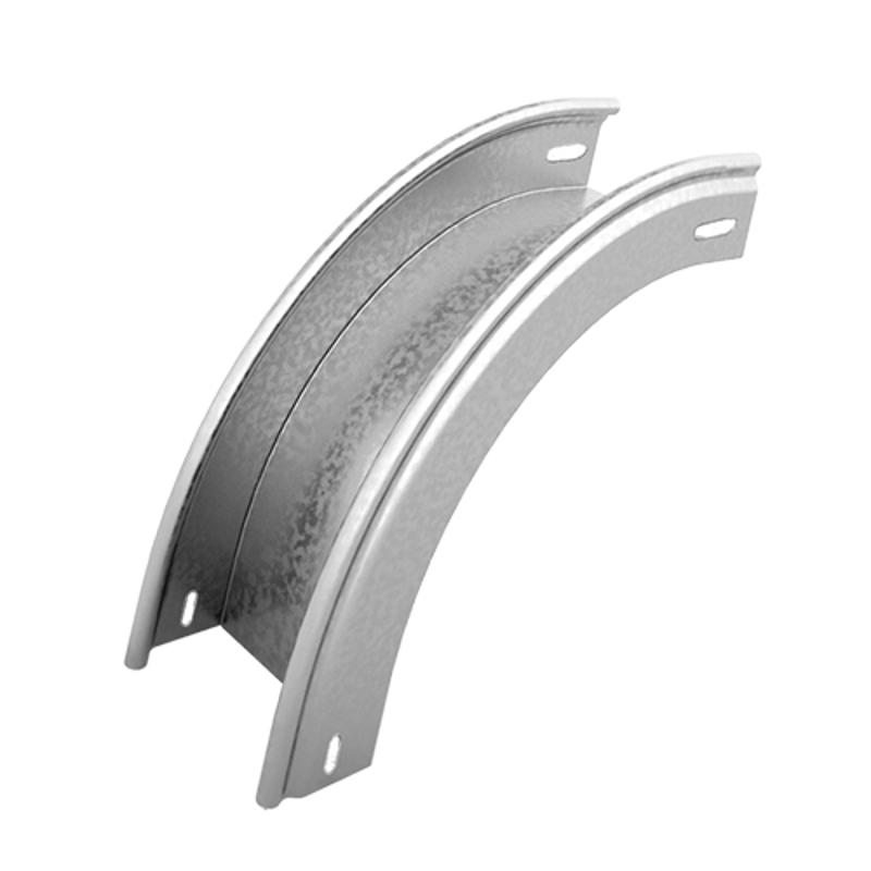 Угол внешний плавный 90 град. к лотку 50х50, толщ. 0,7 мм, Сендзимир цинк, 035555