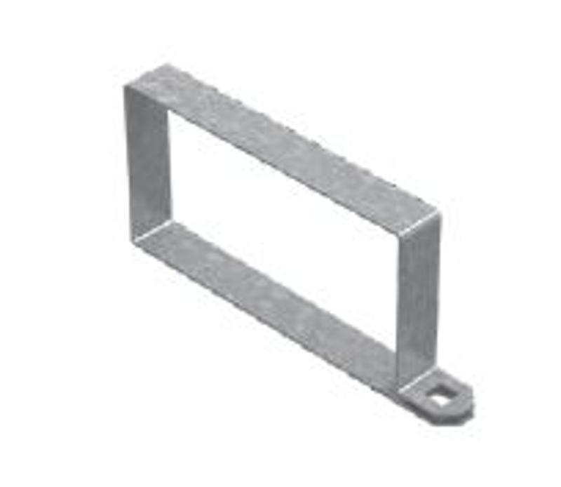 Хомут крышки поясной 100х65, толщ. 1,0 мм, гор. цинк