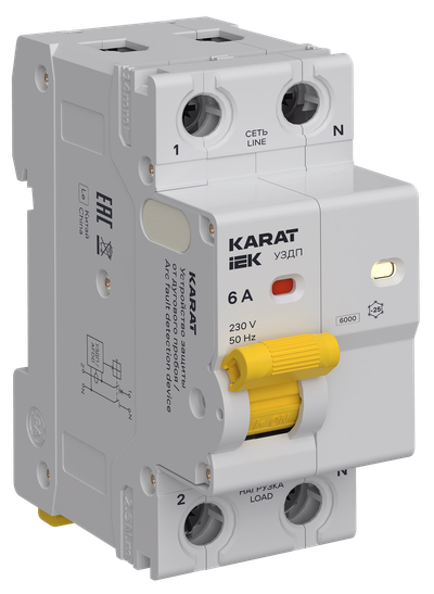 KARAT Устройство защиты от дугового пробоя 1P+N 6А IEK