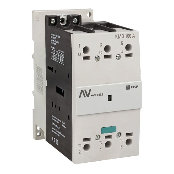 Контактор КМЭ 100А 400В АС EKF AVERES ctr-s-100-00-400-av