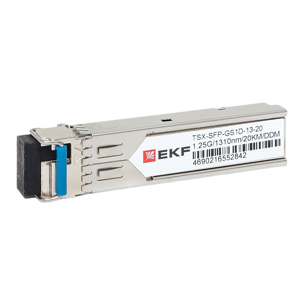 SFP модуль 1,25 Гбит одинарное одномодовое оптоволокно передача 1310нм дальность 20км TSX