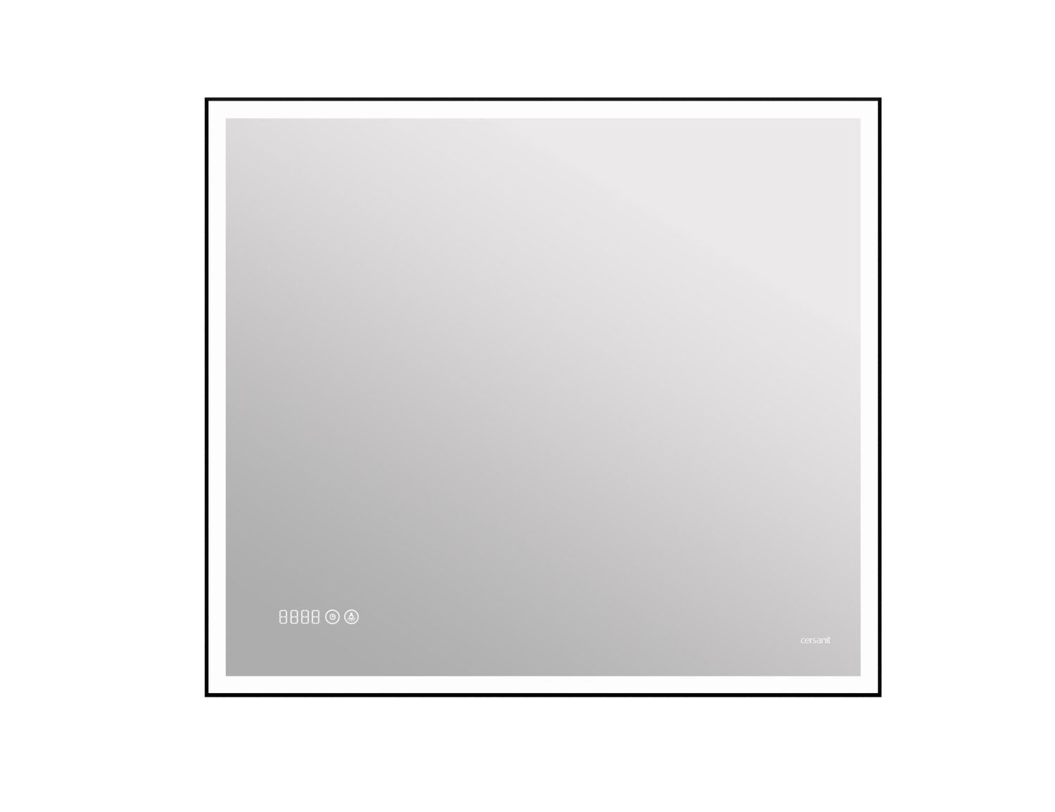Зеркало Cersanit  LED 011 design 100x80 с подсветкой часы м…