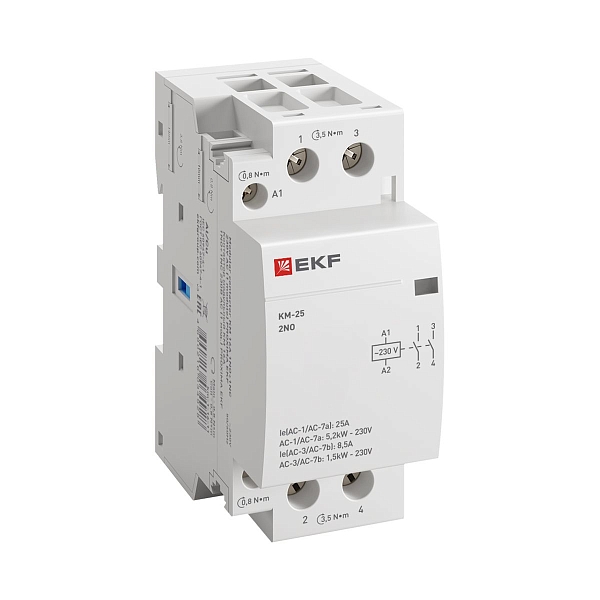 Контактор модульный КМ 25А 2NO 230В АС (2 мод.) PROXIMA