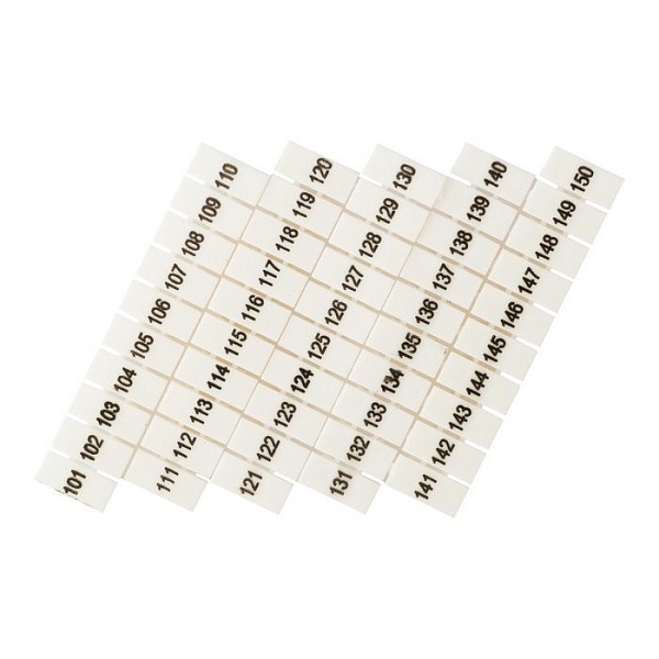 Маркеры для UT/ST/Push-in 2,5 с нумерацией 100-150 (100 шт.)